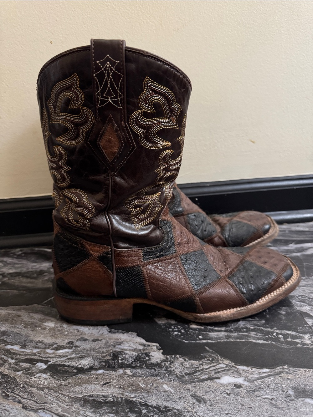J.B Dillon Men’s Western Ostrich Boots